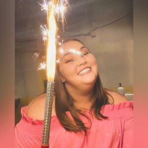 Crown & Ivy Hot Pink Off Shoulder Top